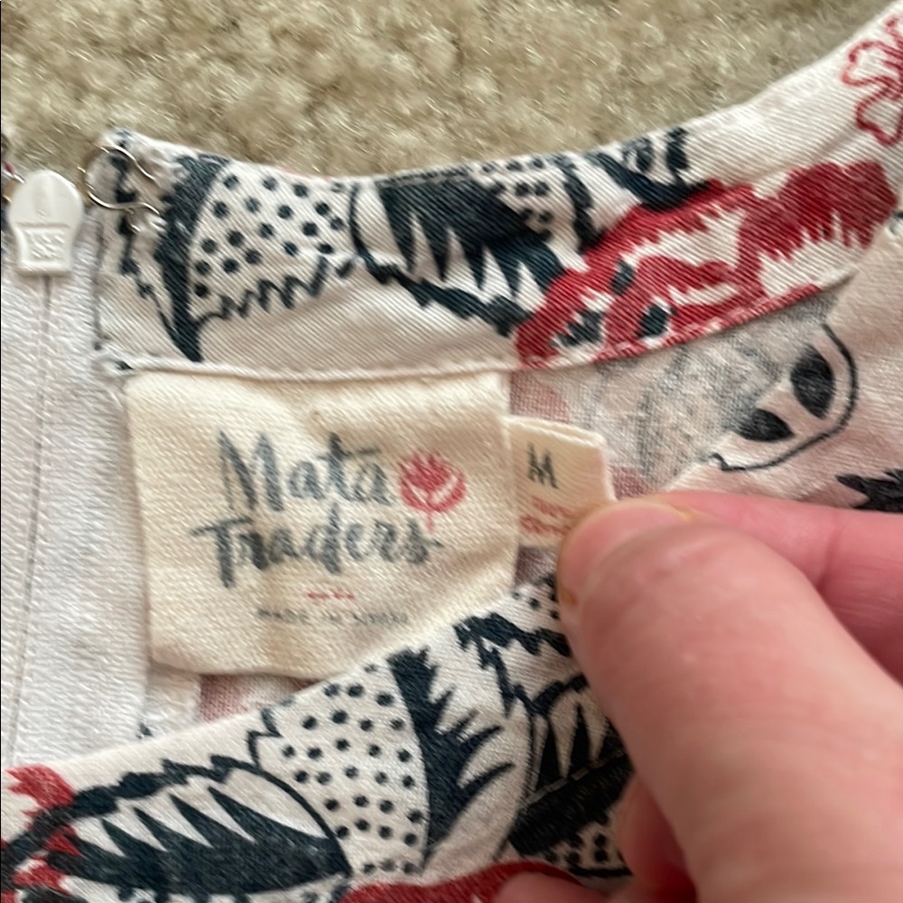 Mata Traders Pink A-line Midi Dress Sleeveless Crew Neck - Picture 2 of 10